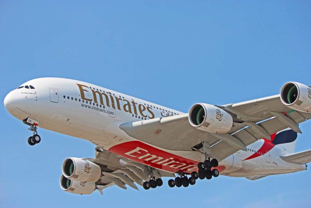 A6 EUL Emirates Airlines Airbus A380 800