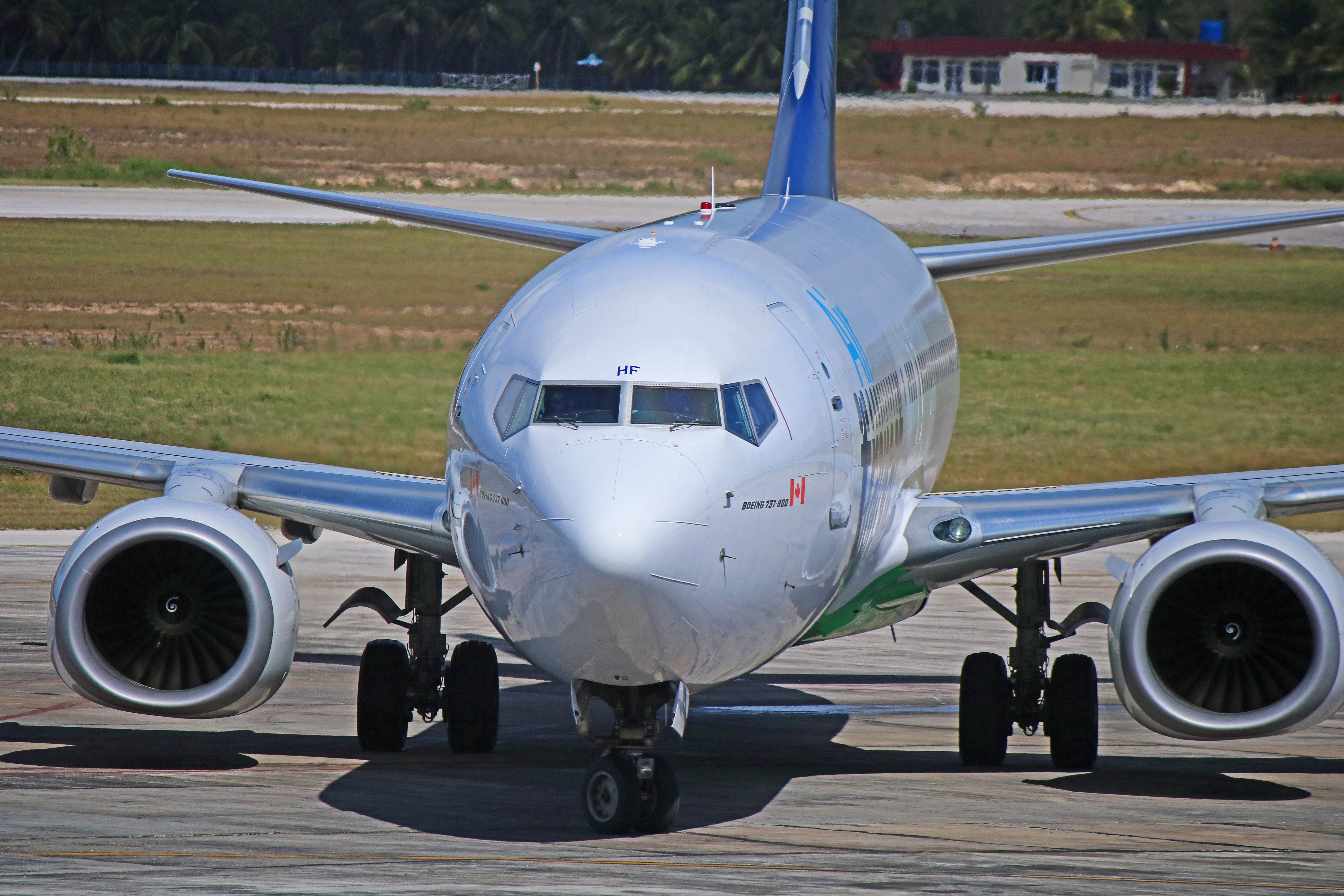 C Ftvf Air Transat Boeing 737 800 Still With Partial Transavia