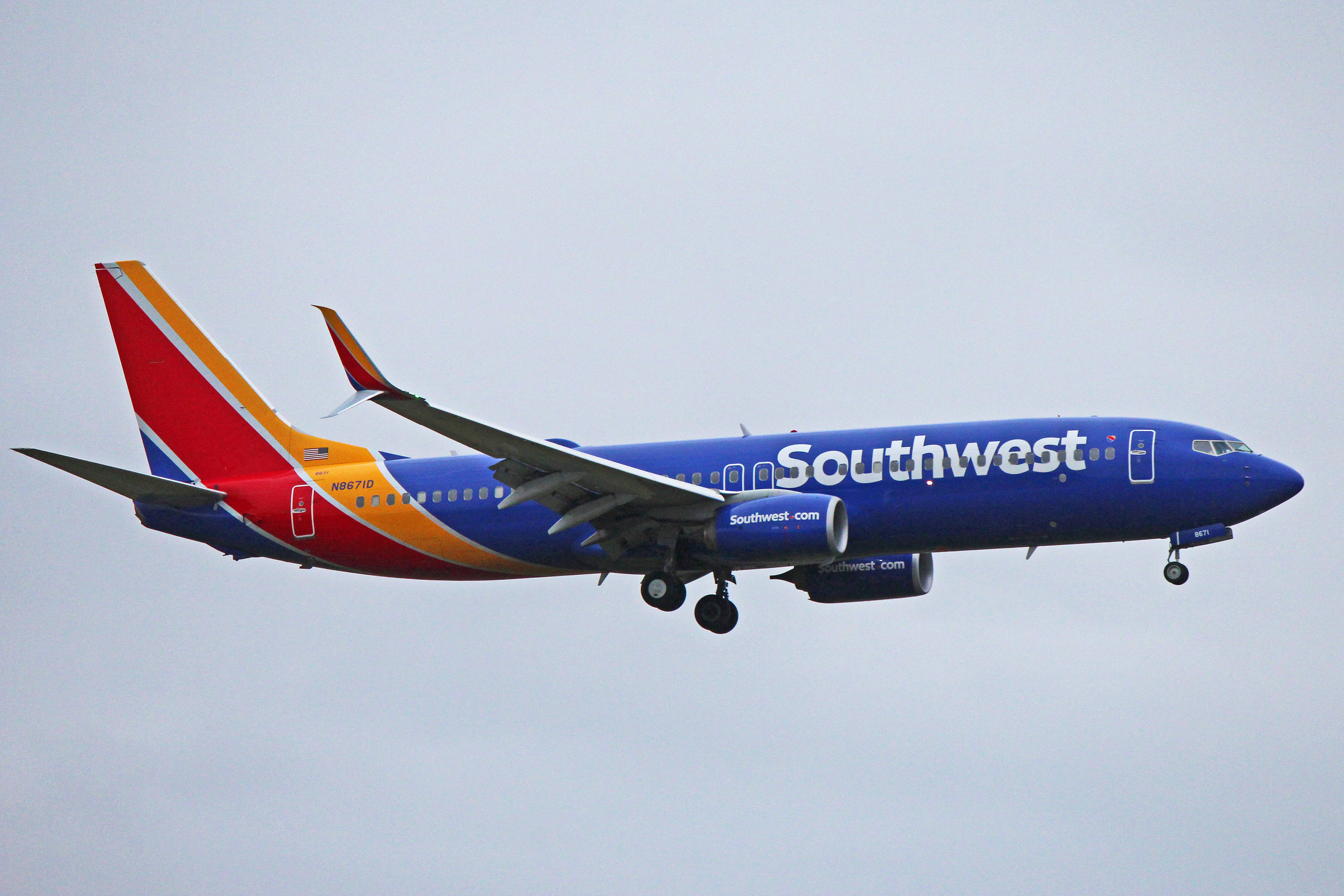 N8671D Southwest Airlines Boeing 737800 (In Heart Livery)