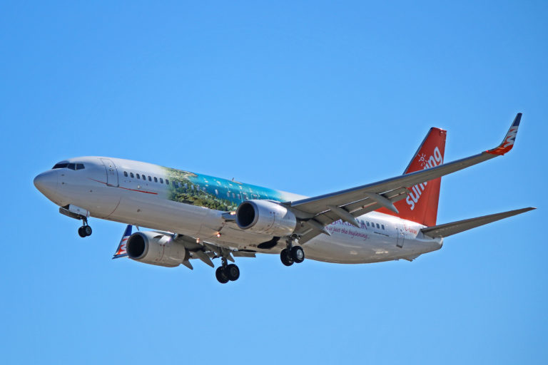 C GVVH Sunwing Airlines Boeing 737 800 Antigua And Barbuda Livery