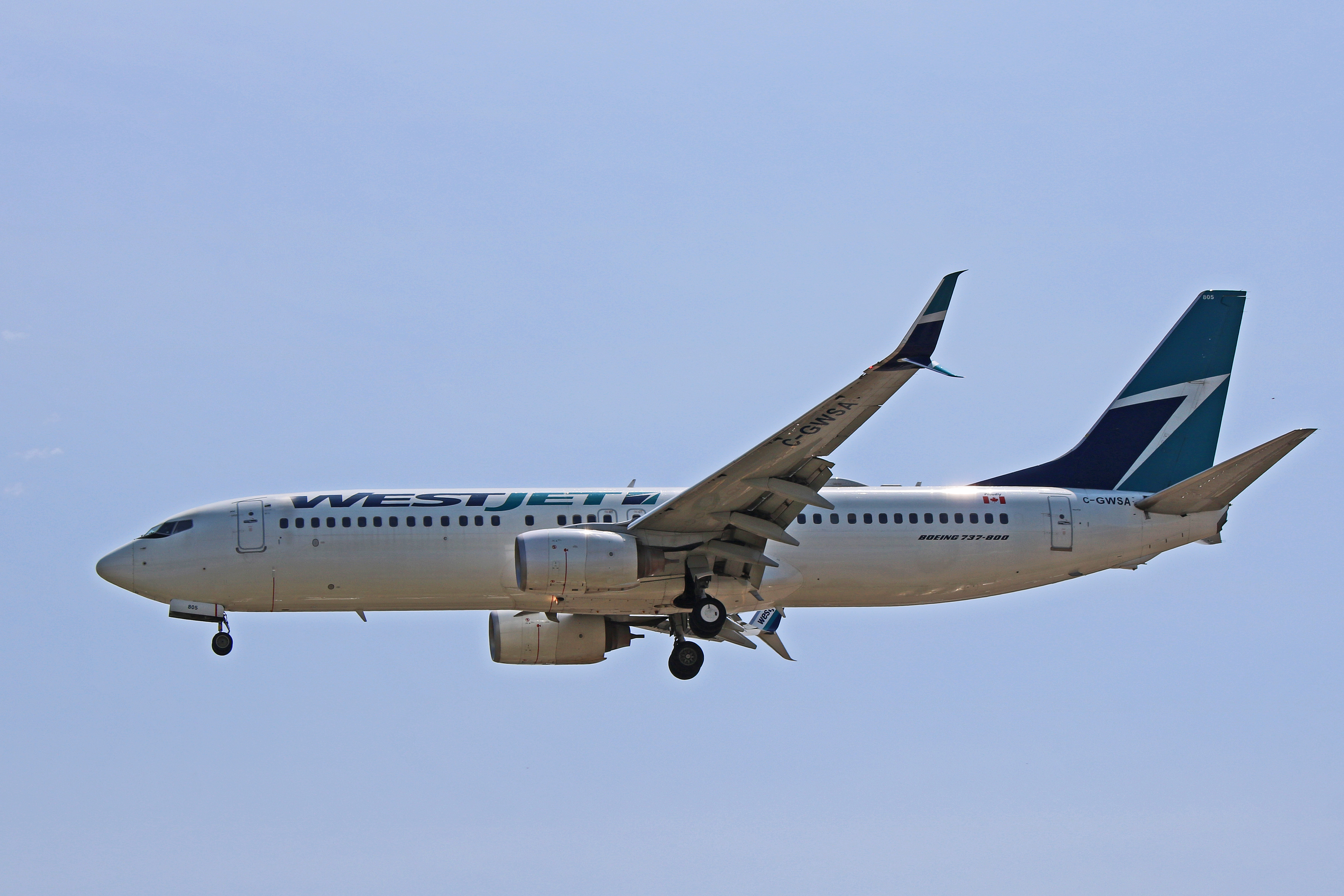 C-GWSA: WestJet Boeing 737-800 (4th Oldest B738 In Main Fleet)