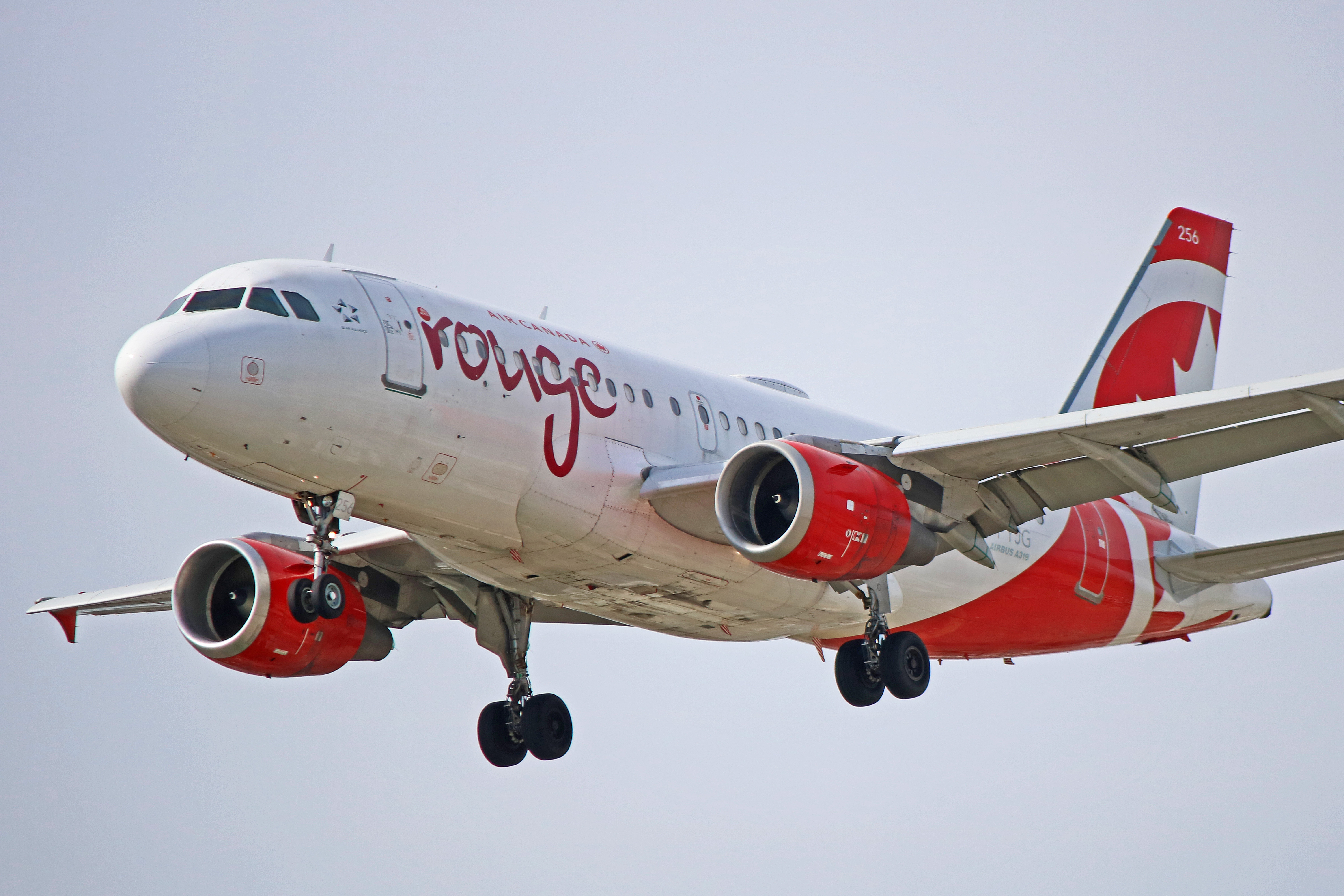 C Fyjg Air Canada Rouge Airbus A319 100 With Rouge Since 13