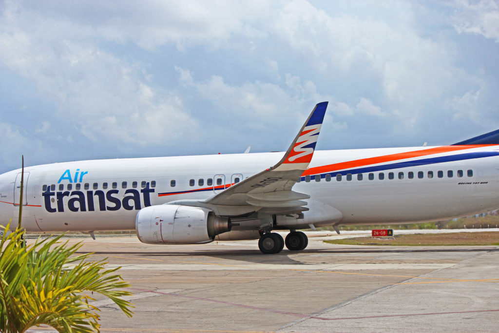 OKTSO Air Transat Boeing 737800 At Abel Santamaria Airport (SNU) In 