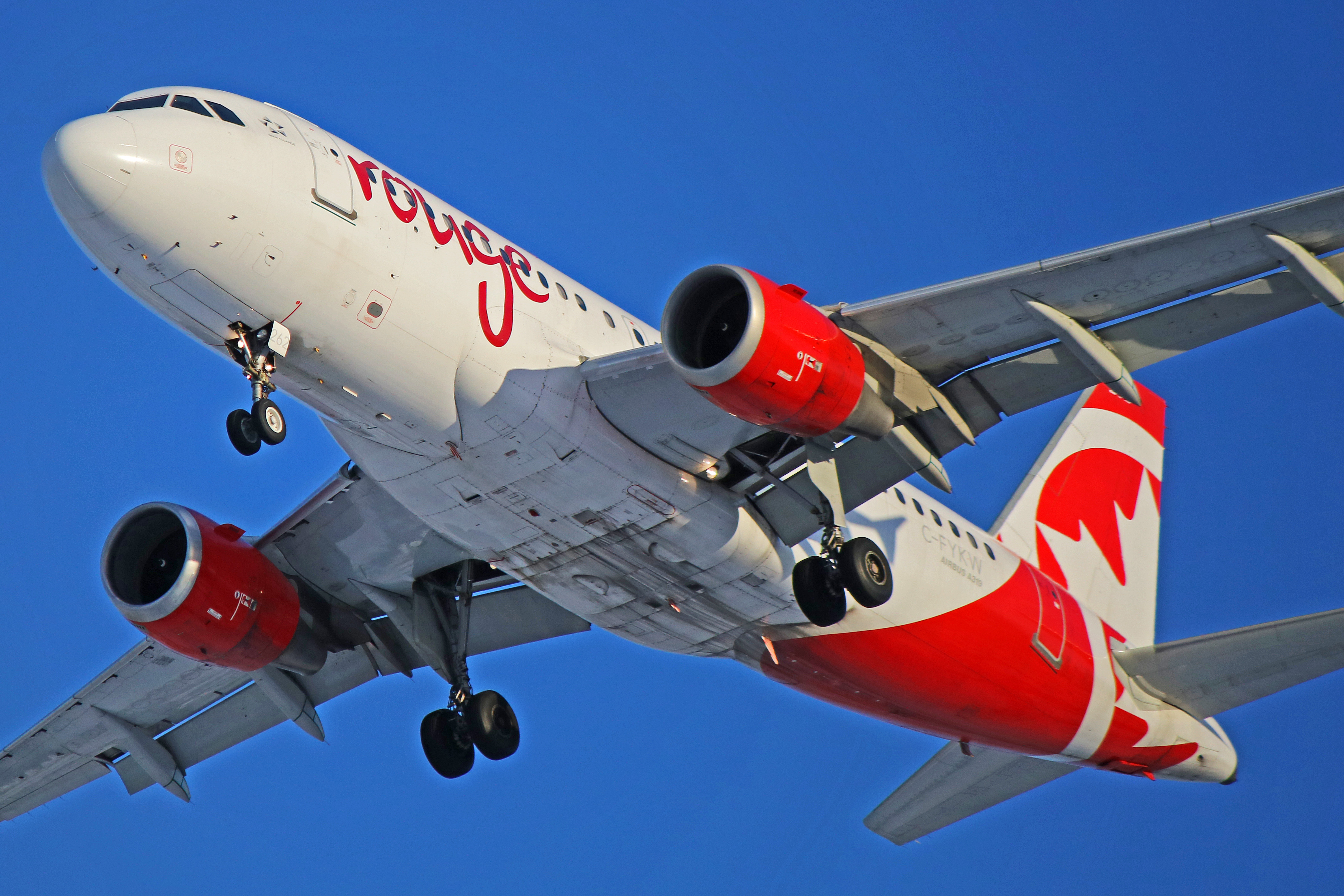 c-fykw air canada rouge airbus a319-100 toronto pearson yyz