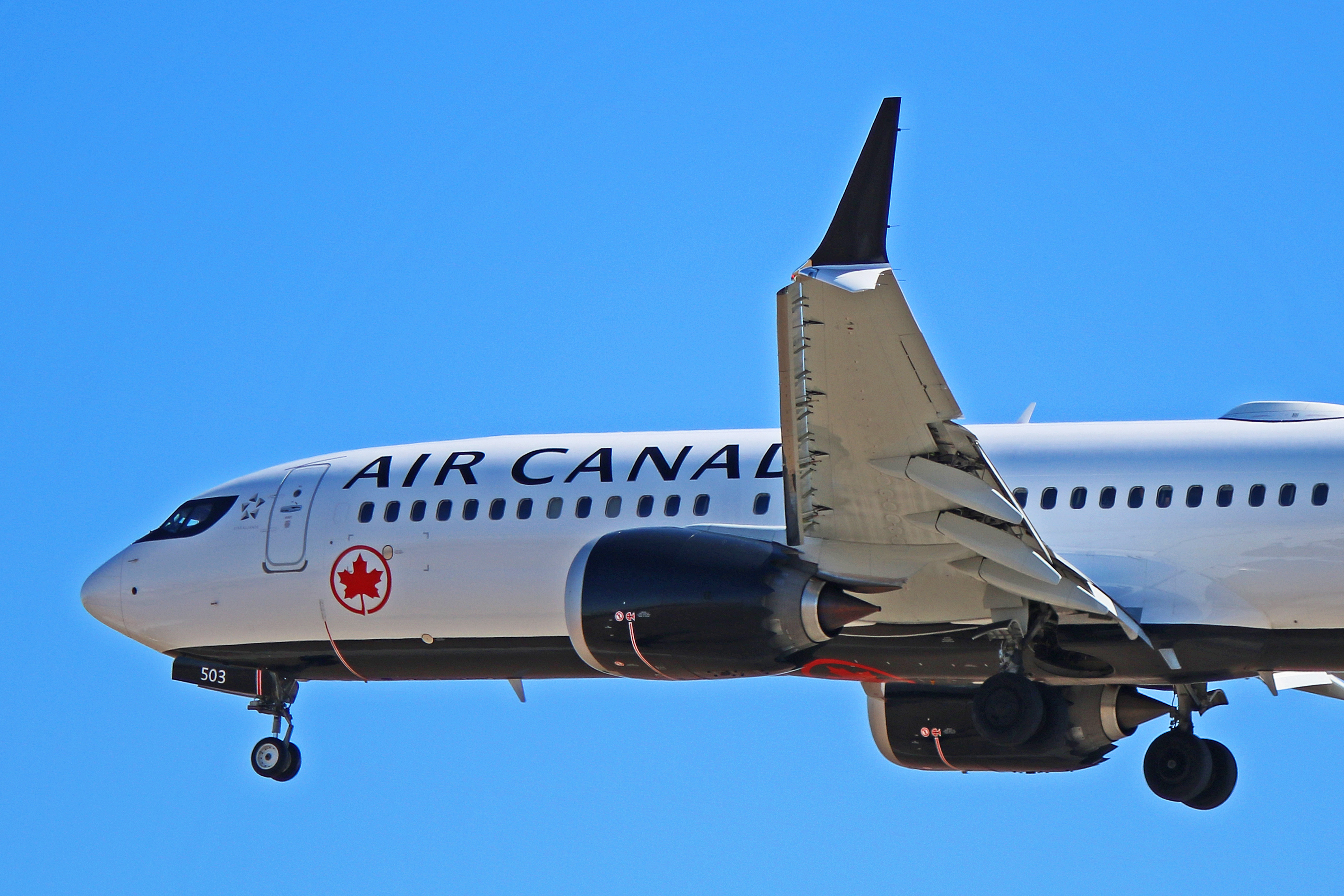 c-fsdb air canada boeing 737 max 8 toronto pearson yyz