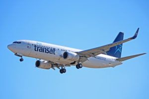 ok-tvf air transat boeing 737-800 travel service