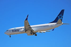 ok-tvf air transat boeing 737-800 travel service