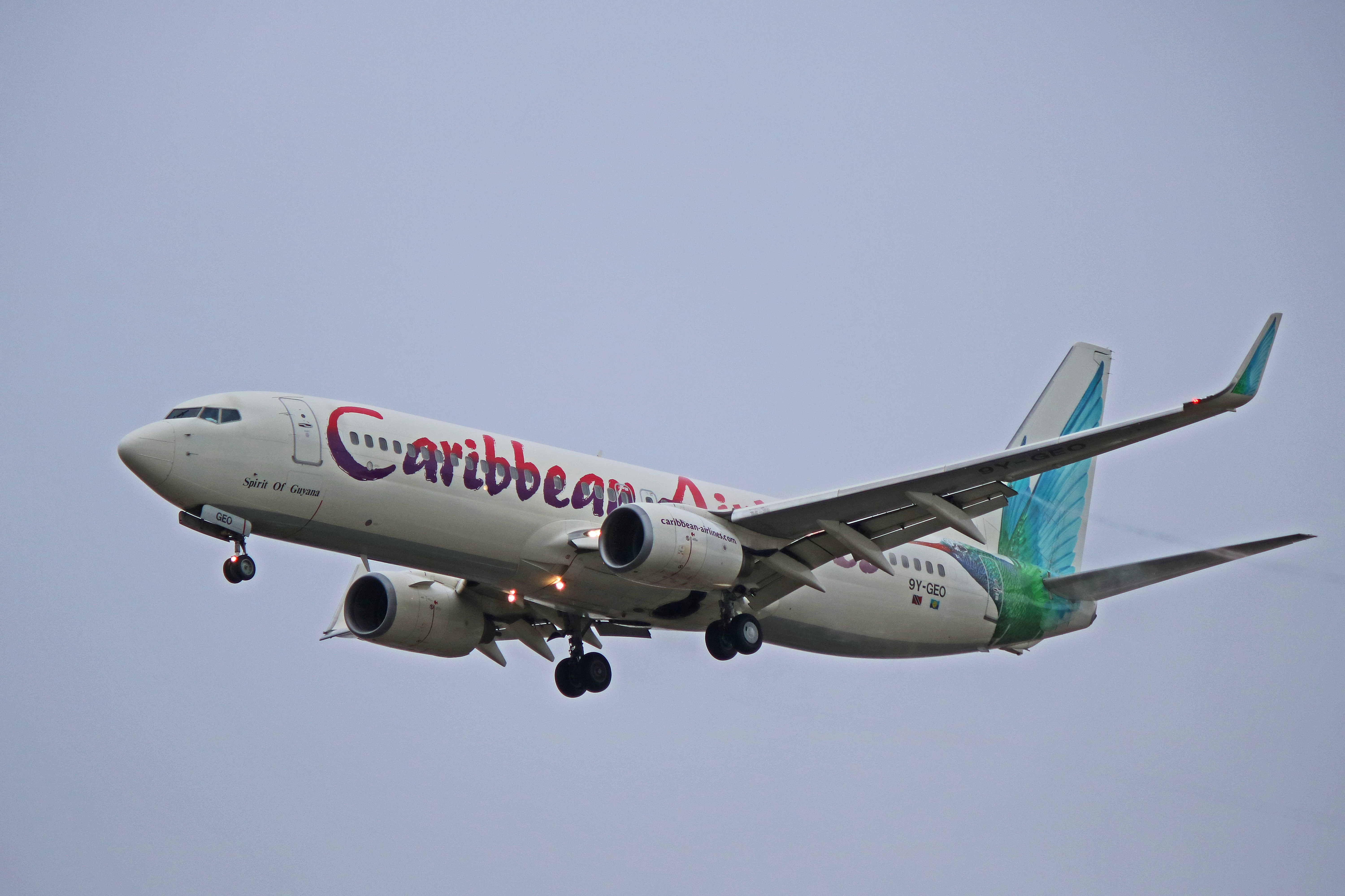 9y-geo caribbean airlines boeing 737-800 b738 toronto pearson yyz