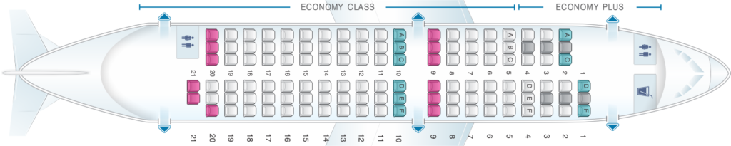 westjet airlines boeing 737-600 seating map
