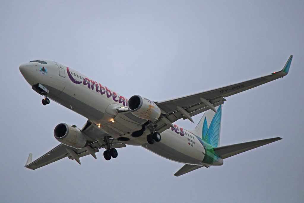 9y-pos caribbean airlines boeing 737-800
