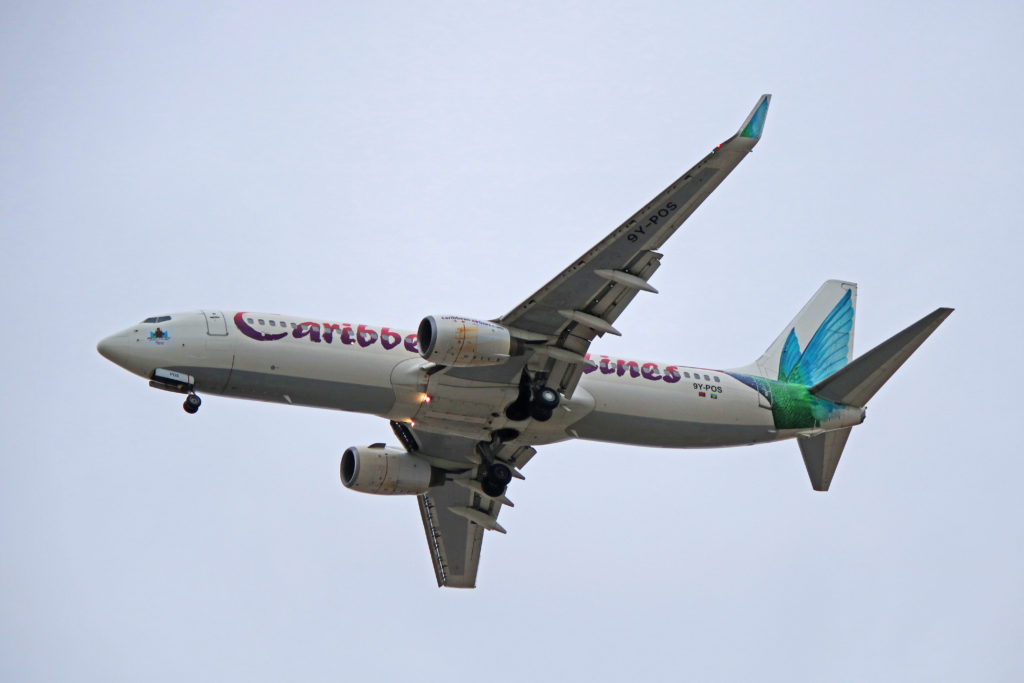 9y-pos caribbean airlines boeing 737-800