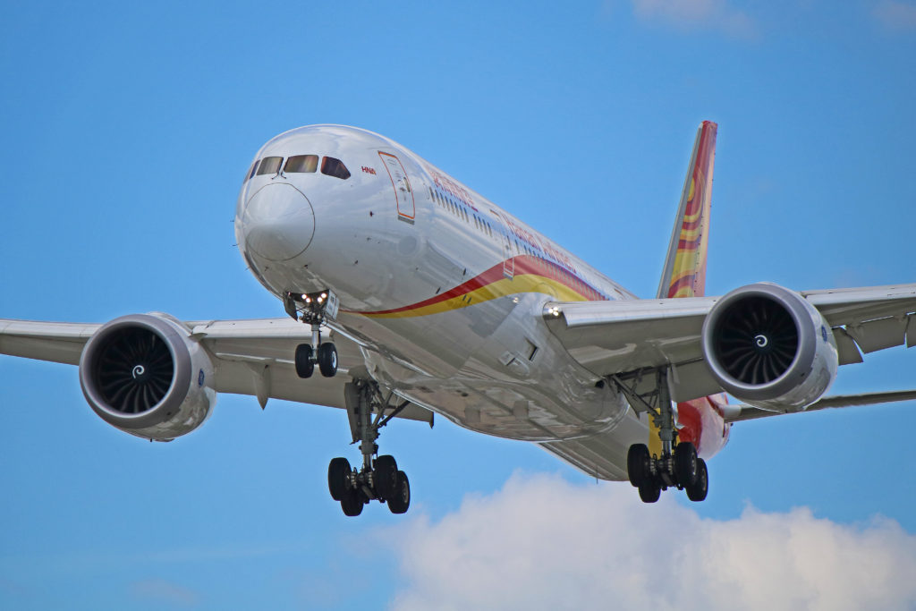 b-1119 hainan airlines boeing 787-9 dreamliner