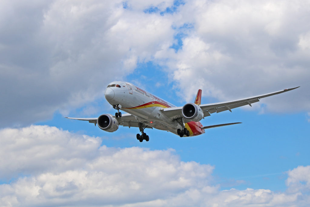 b-1119 hainan airlines boeing 787-9 dreamliner