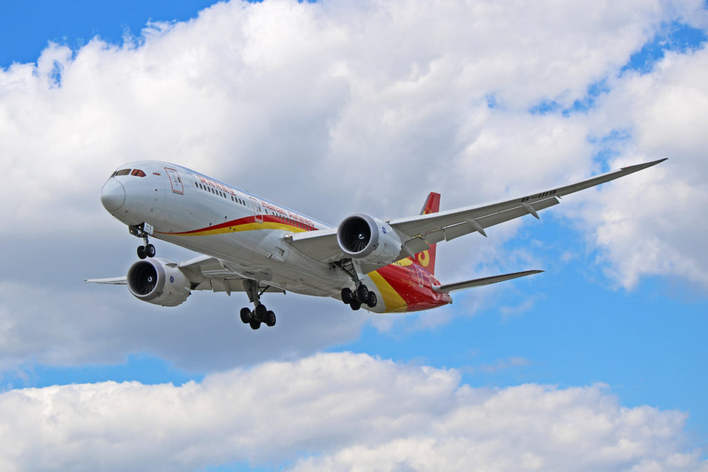 b-1119 hainan airlines boeing 787-9 dreamliner