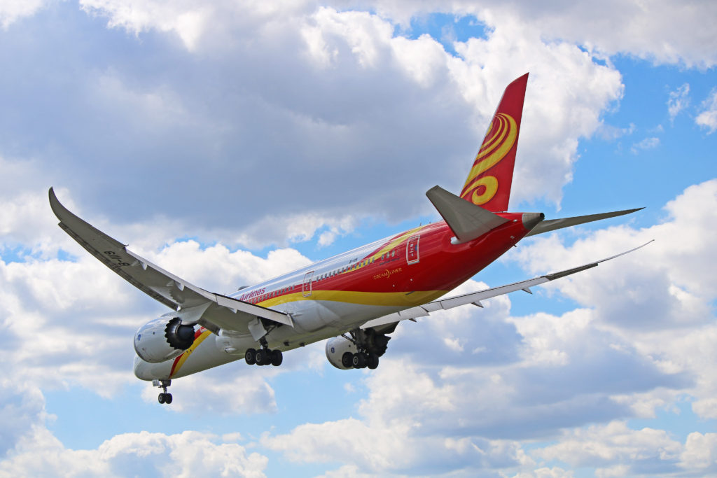 b-1119 hainan airlines boeing 787-9 dreamliner