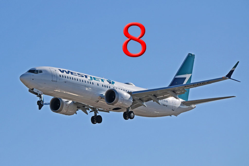 c-fnax westjet boeing 737 max 8