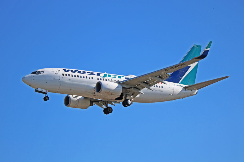 c-gwbn westjet airlines boeing 737-700