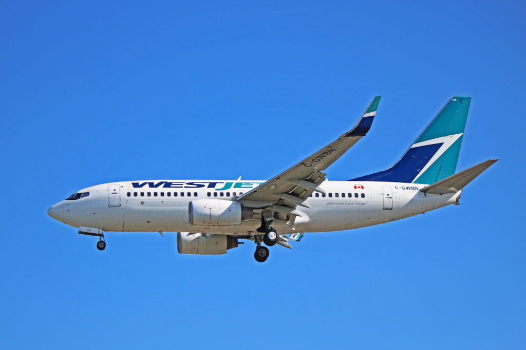 c-gwbn westjet airlines boeing 737-700