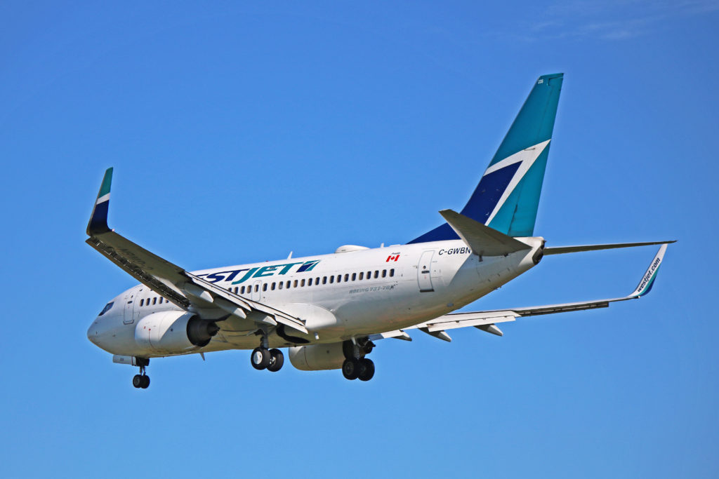 c-gwbn westjet airlines boeing 737-700