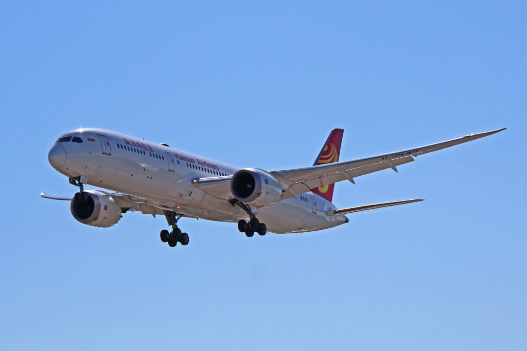 b-1540 hainan airlines boeing 787-9 dreamliner