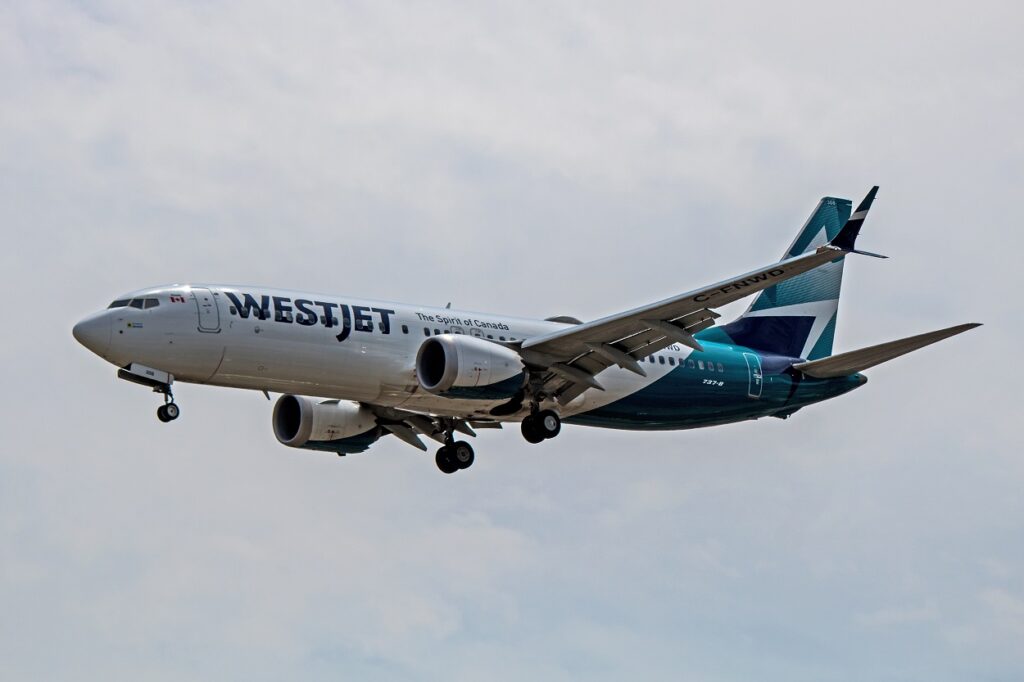 c-fnwd westjet boeing 737 max 8 b38m